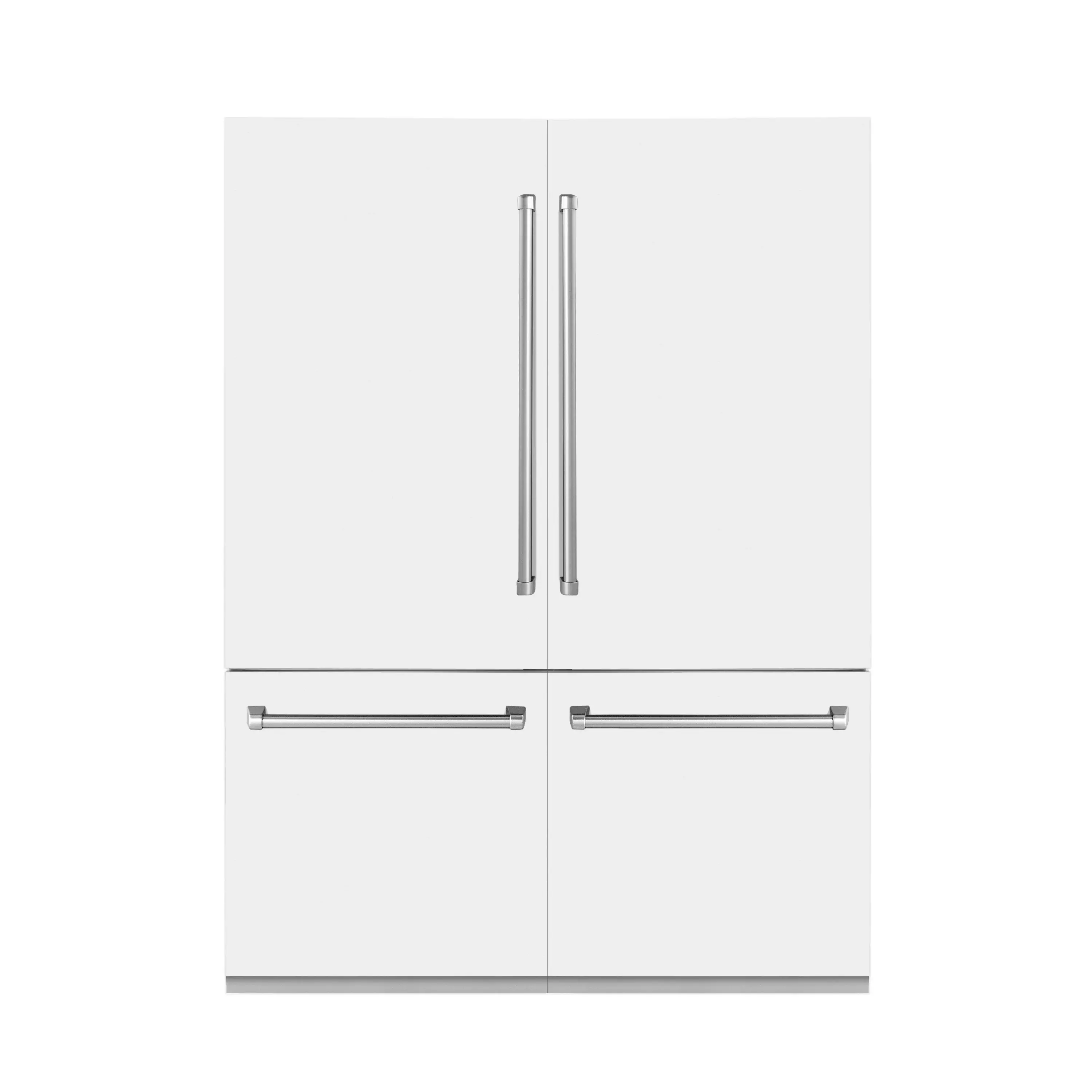 ZLINE 60 32.2 cu. ft. Built-In 4-Door French Door Refrigerator with Internal Water and Ice Dispenser in White Matte