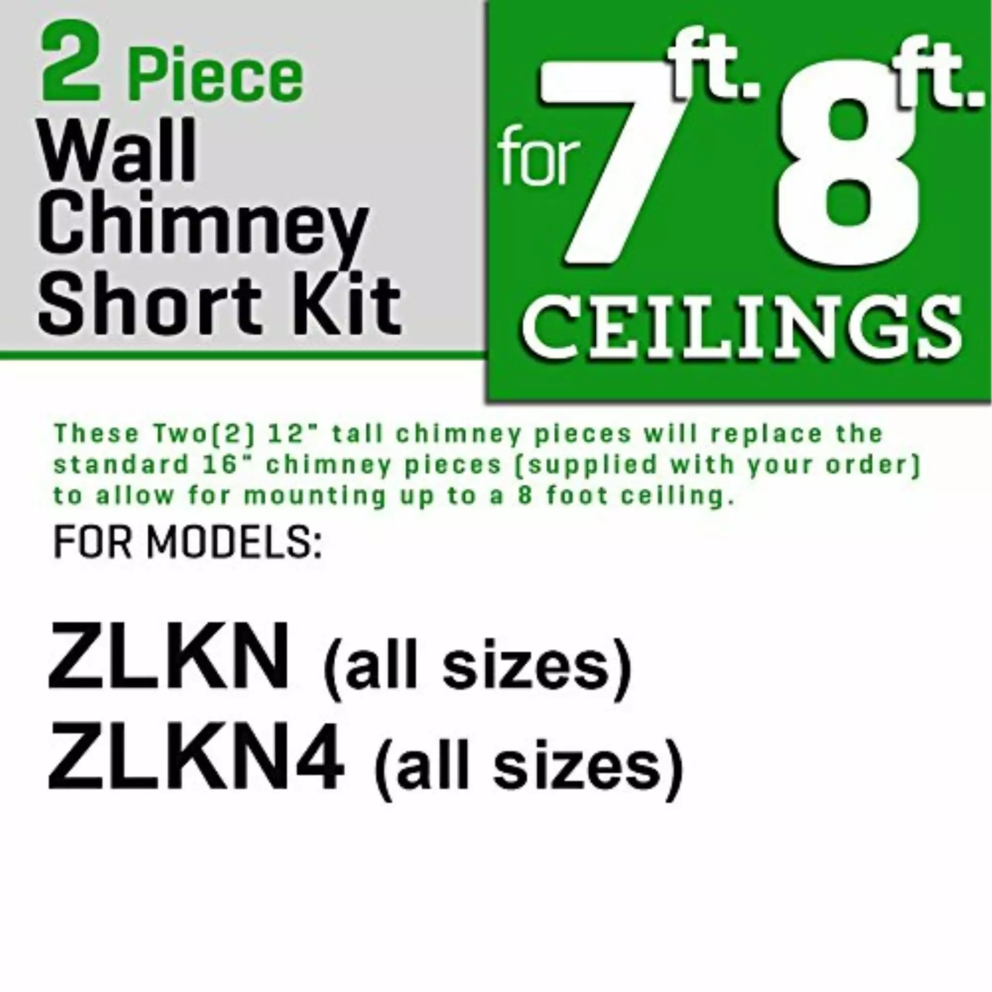 ZLINE Chimney Short Kit in Stainless Steel (SK-KN4/KN6)