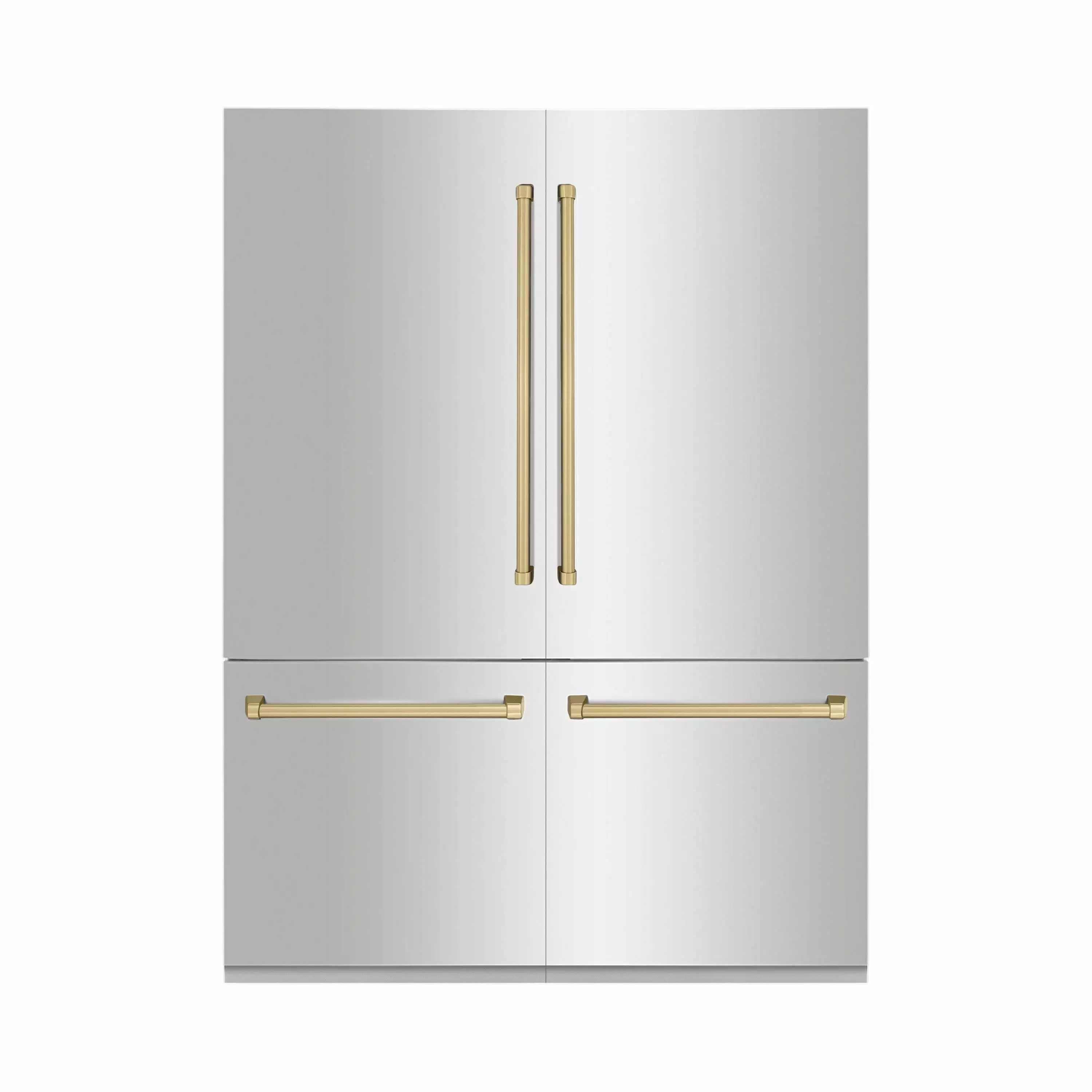 ZLINE RBIVZ30460CB 32.3 Cu. Ft. Autograph Edition Stainless Steel/Champagne Bronze 4-Door French Door Refrigerator