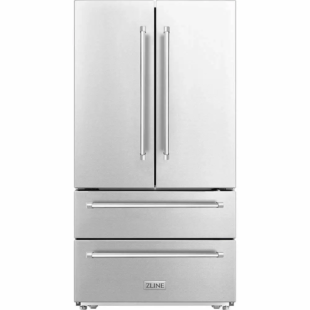 ZLINE RFM36 22.5 Cu. Ft. Stainless Steel Freestanding French Door Refrigerator