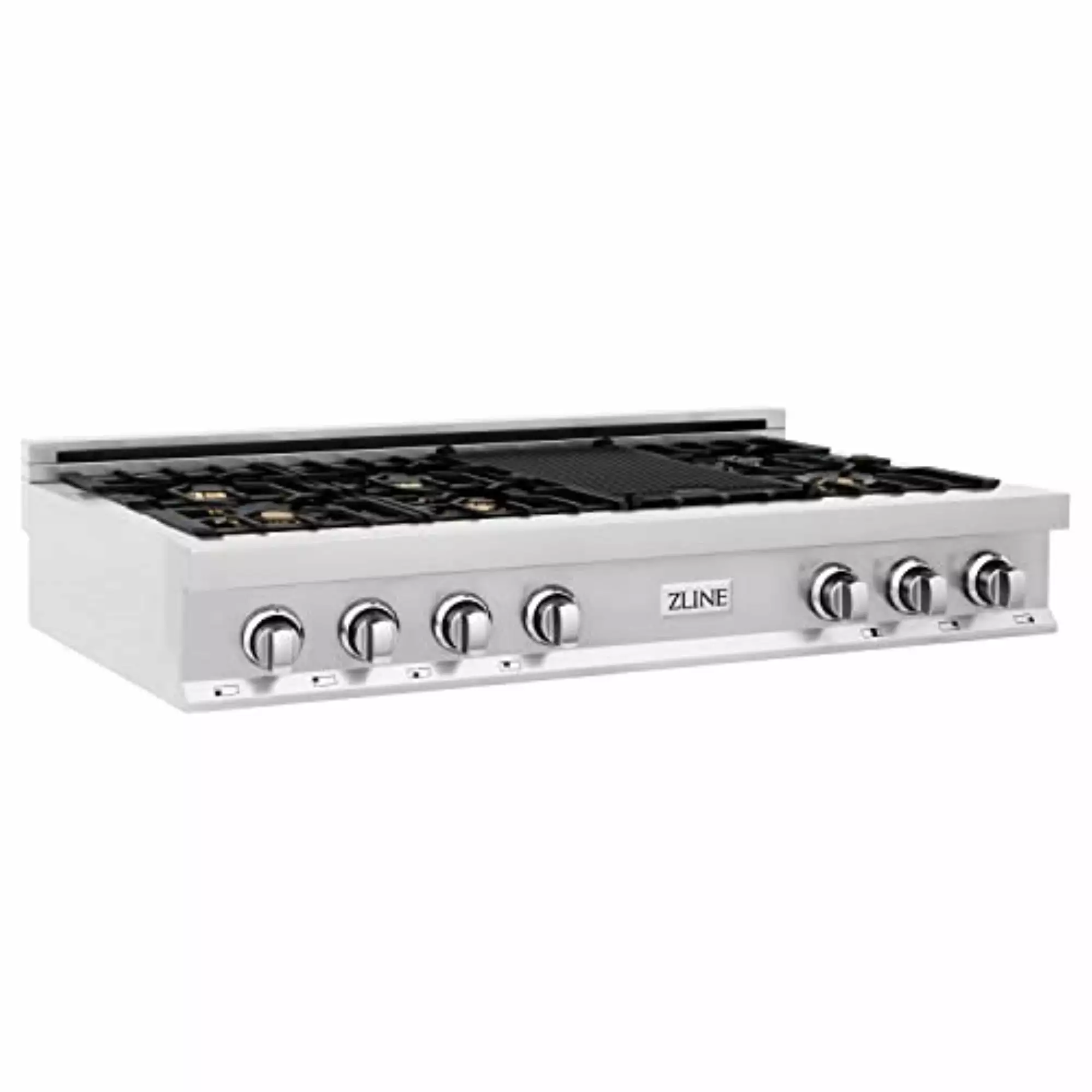 ZLINE RTBR48 48 inch Stainless 6-Burner Gas Rangetop with Griddle