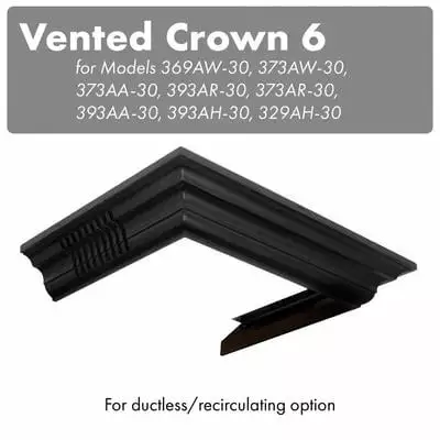 ZLINE Vented Crown Molding Profile 6 for Wall Mount Range Hood (CM6V-300A)