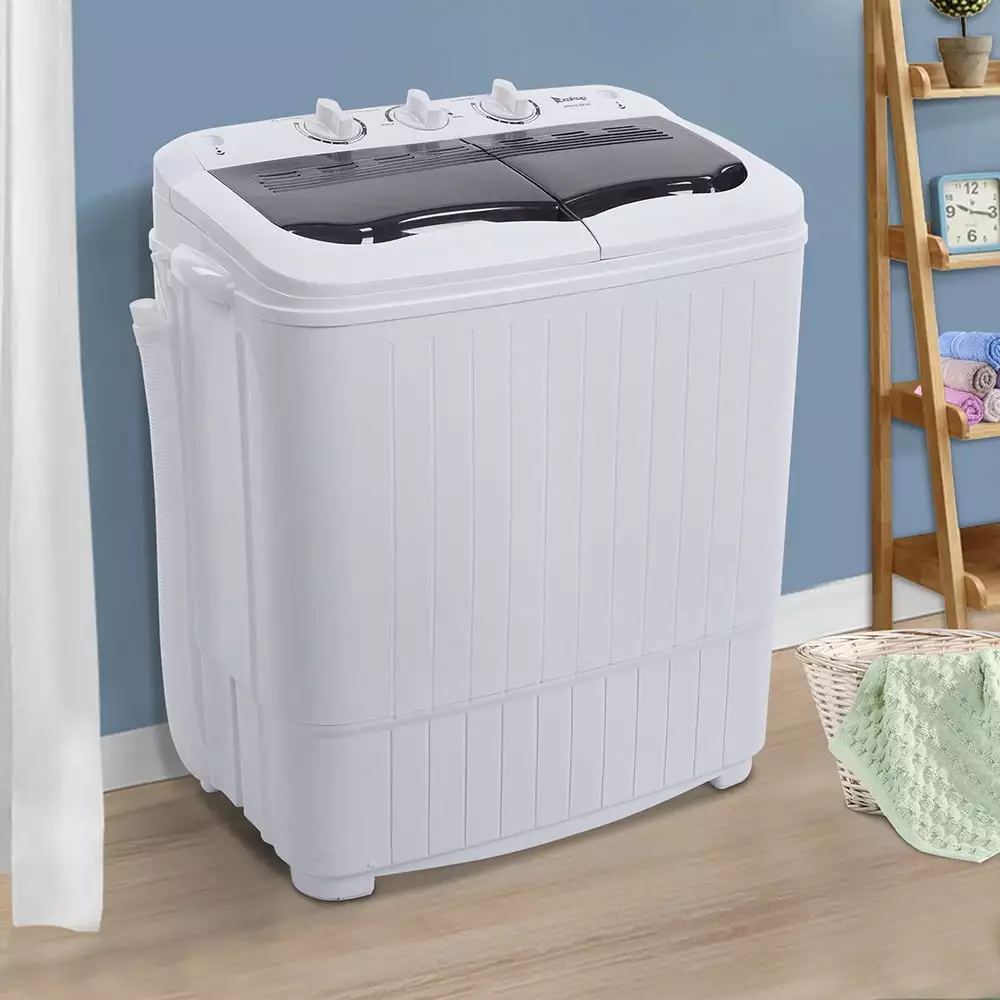 ZOKOP Twin Tub Washing Machine - Compact Design - Efficient Washing & Spinning