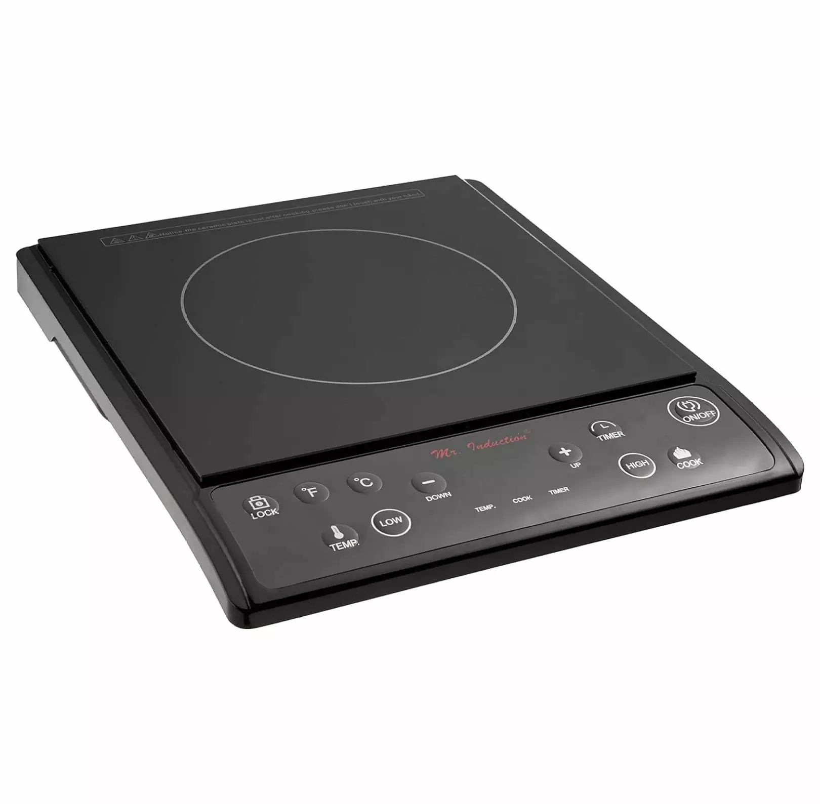 ZQRPCA 1300-Watt Induction Cooktop. Black