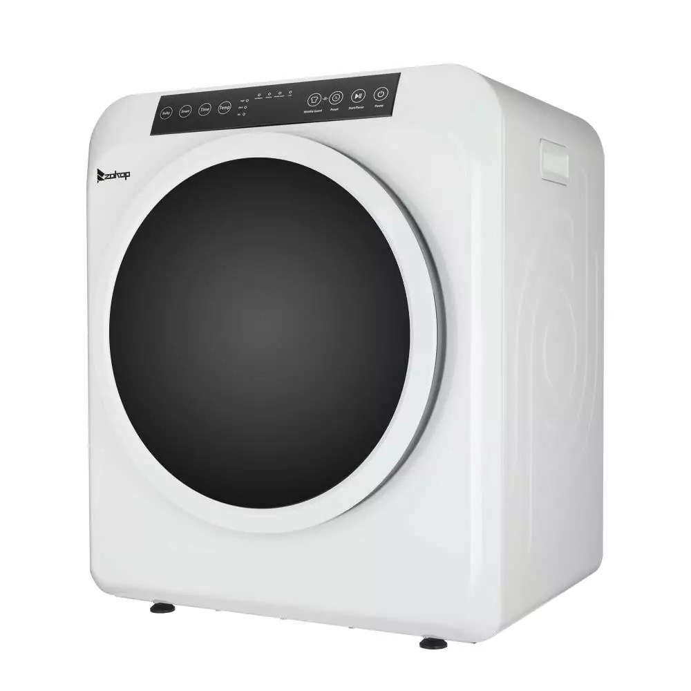 Zimtown 13lbs White Stainless Electric Dryer. LCD display. Ultraviolet sterilization