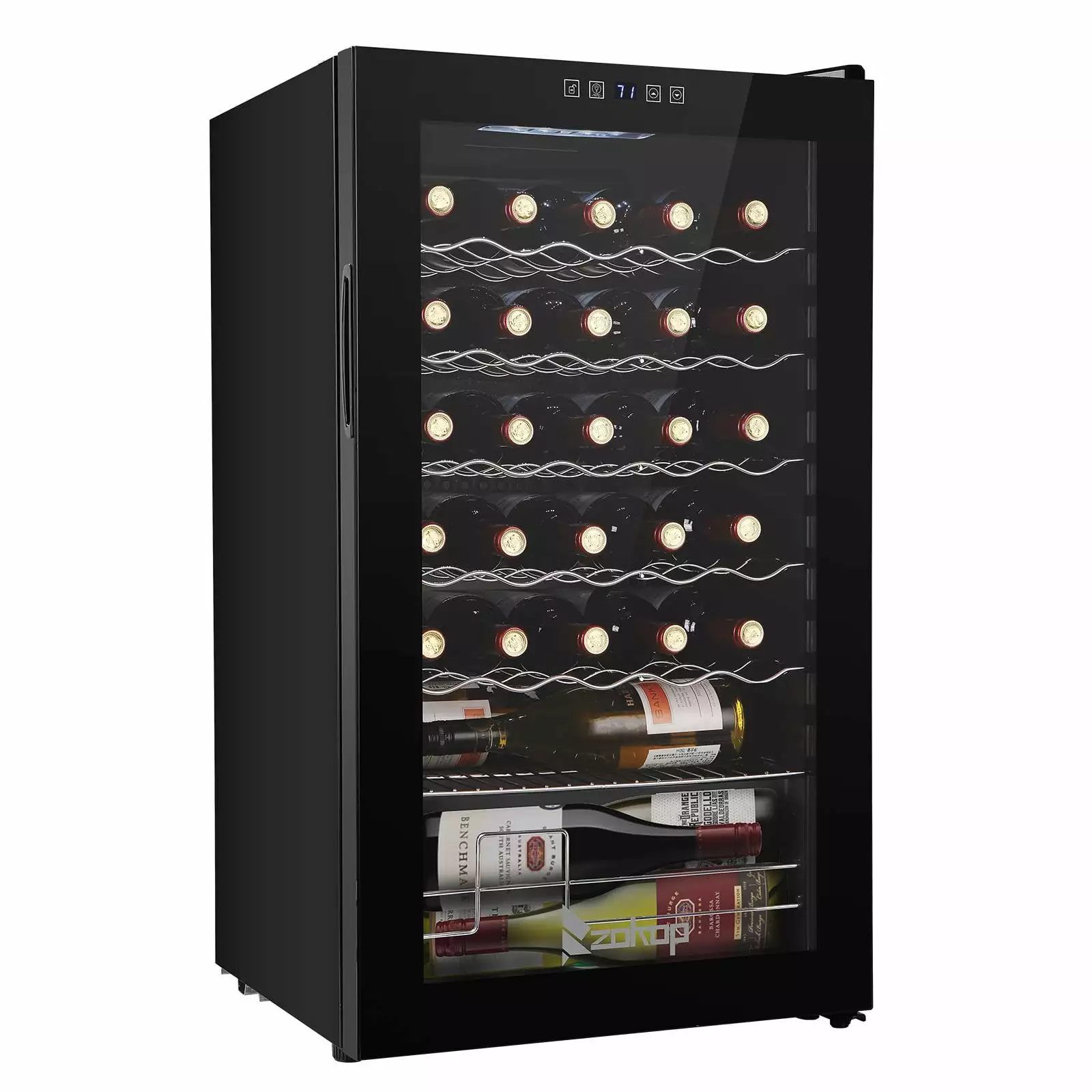 Zimtown 34 Bottle Compressor Wine Fridge.Black