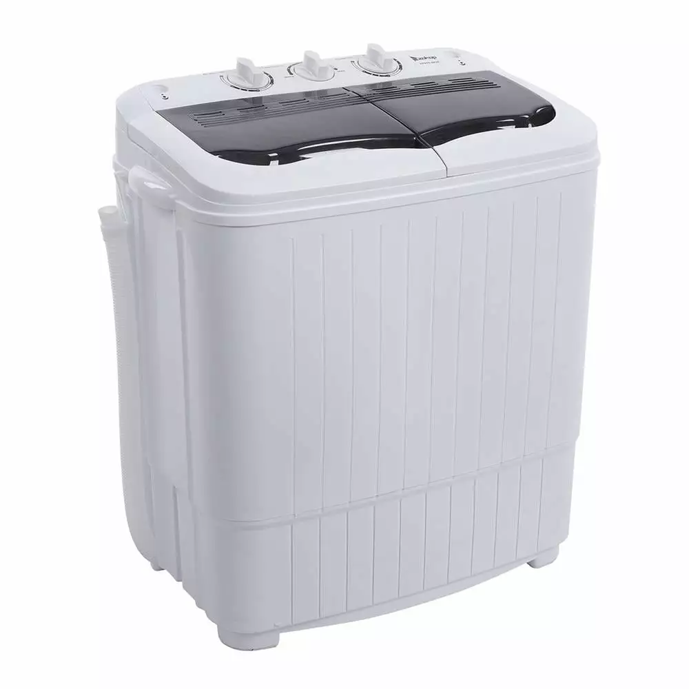 Zimtown Portable Mini Washing Machine Twin Tub Compact Laundry Machine Dryer W/Drain Pump