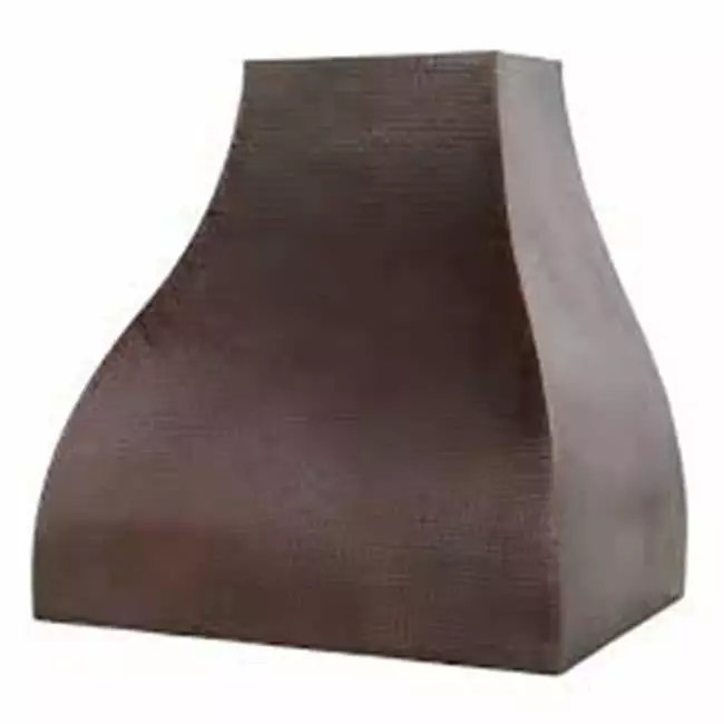 Premier Copper Products 36 Inch 735 CFM Hand Hammered Copper Wall Mounted Campana Range Hood - Oil Rubbed Bronze