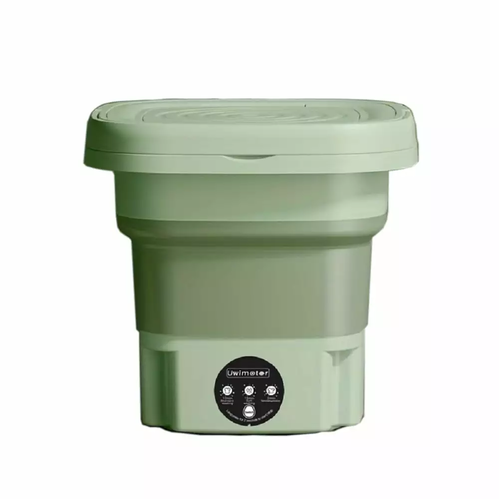 Foldable Mini Portable washing Machine 110V Green