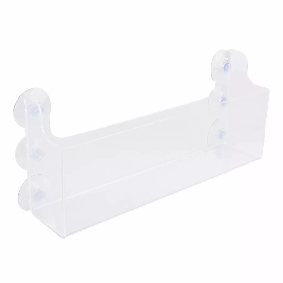 1PC Suction Type Display Frame Acrylic Storage Shelf Transparent Beverages Rack Refrigerator Shelf (5 Beverage Rack)